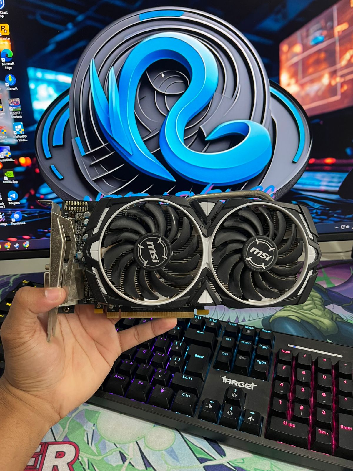 Placa de Video MSI Radeon RX 570 4GB GDDR5 Armor OC 256-bit