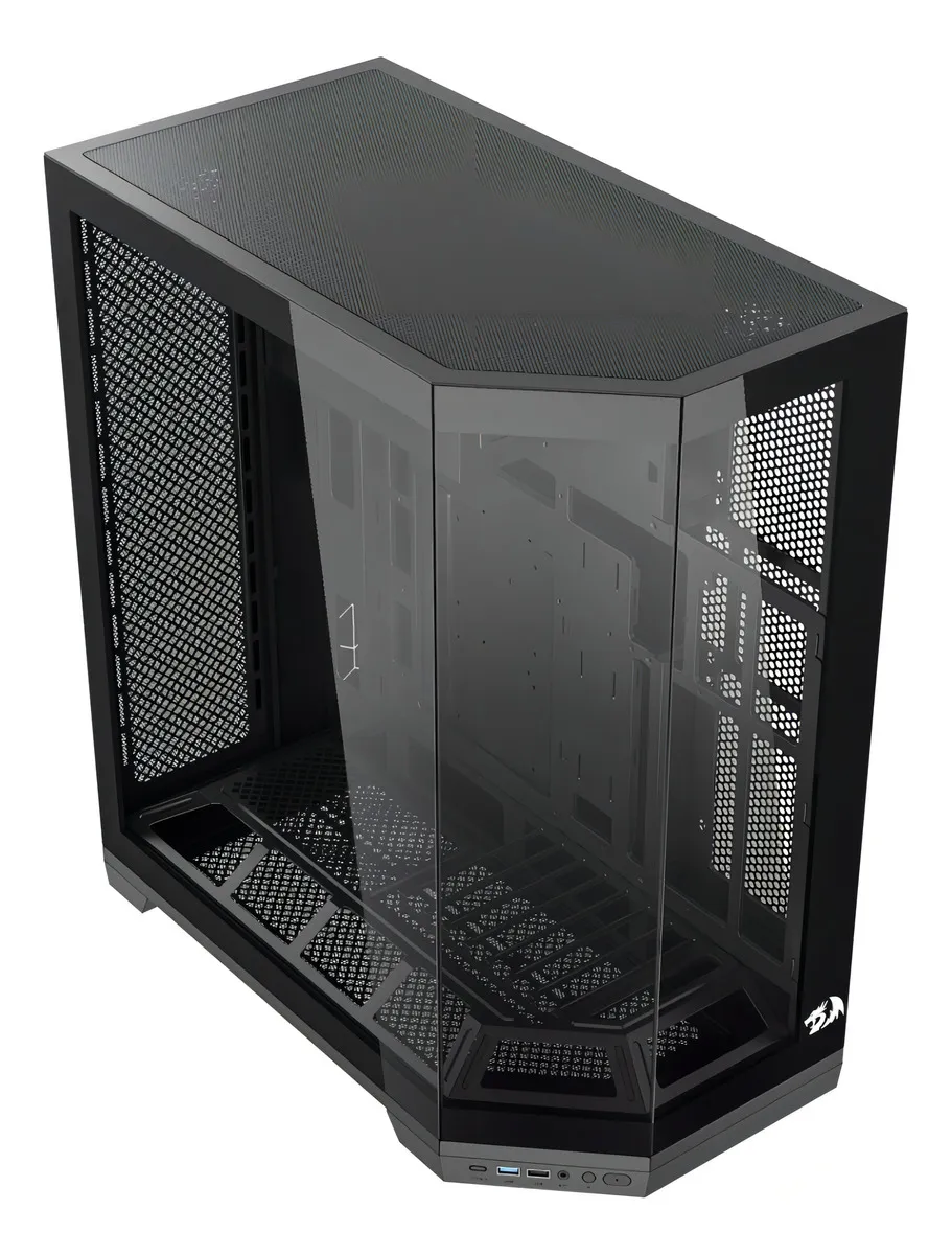 Gabinete Gamer Redragon Edge Preto Sem Fans