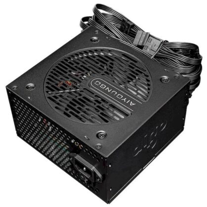 Fonte Aigo Darkflash AT550, 550W, 80 Plus Bronze, ATX, Preto, AGAT550BK