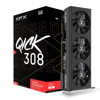 Placa de Vídeo RX 7600 Series Graphics Cards XFX AMD Radeon, 8GB GDDR6